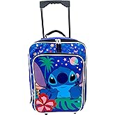 Fast Forward Kid's License 16" Soft Side Wheeled Pilot Case- Rolling Luggage (Stitch)