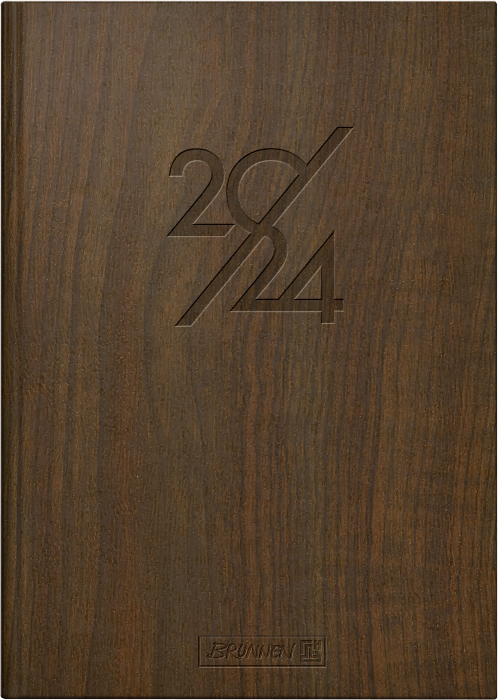 BRUNNEN Daily calendar "Nature" model 795 2024 1 page = 1 day sheet size 14.5 x 20.6 cm brown