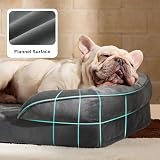Bedsure Medium Dog Sofa Bed Orthopedic with Removable Flannel Cover 71x58x16cm view 6