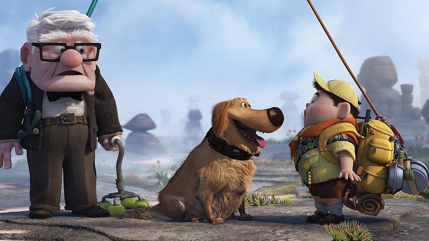 Amazon Com Disney Watercolor Print Pixar Artwork Up Art Print Cartoon Wall Decoration Dog Wall Art Handmade