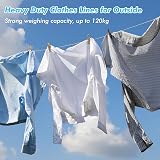 Fentar 30m Heavy Duty Clothes Line Steel Core Waterproof 120kg LC view 5