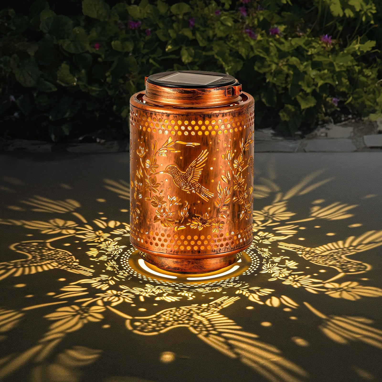 Adebime Hummingbird Solar Lanterns, Gifts for Mom, Grandma, Outdoor Waterproof Hanging Garden Decor for Patio, Yard