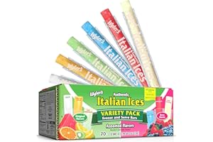 Wyler's Italian Ices, Original And Berries & Cherries Variety Pack, 1.5 Oz Freezer Bars, 70 Count
