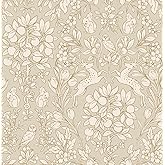 NuWallpaper Taupe Enchanted Peel & Stick Wallpaper
