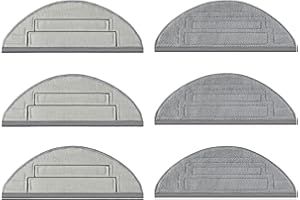 ANDONGO 6 Pcs Dual Sonic Mop Pad for Roborock S8 Pro Ultra Robot Vacuum, Upgraded Microfiber VibraRise 2.0 Mopping Pad Replacement Accessories (2 Vibration Areas)