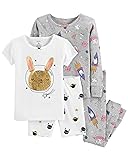 Carter's Girl's 4-Piece Snug Fit Cotton PJ
