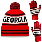 Vintage Classic Skull Cap Beanie Hat with Gloves Cuffed Winter Hat Knit Comes Gifts for Men Women Fans