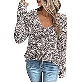 SOLY HUX Women's Sweaters Rainbow Pom V Neck Long Sleeve Knit Fall Trendy Pullover Sweater Tops