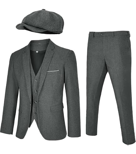 1920s 1930s Mens 3 Piece Pin Stripe Suit Vintage Peaky Blinders