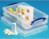 Really Useful Box 4 Litre Clear Plastic Storage Storage Box view 7