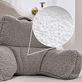 icon Teddy Bear Fluffy Fleece Large Cuddle Cushion Reading Back Support view 6