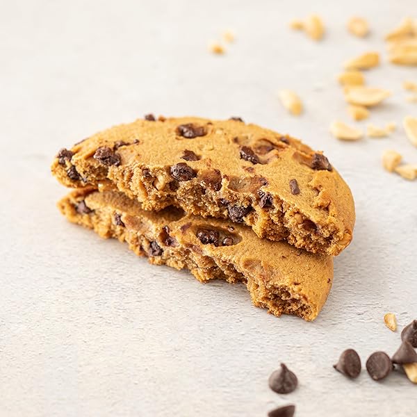 LENNY & LARRY’S COMPLETE PROTEIN COOKIE, [PEANUT BUTTER CHOCOLATE CHIP], CHEWY SOFT BAKED, 16G PLANT PROTEIN, VEGAN, NON-GMO, HIGH FIBER, [4 OUNCE] COOKIE (PACK OF 12)