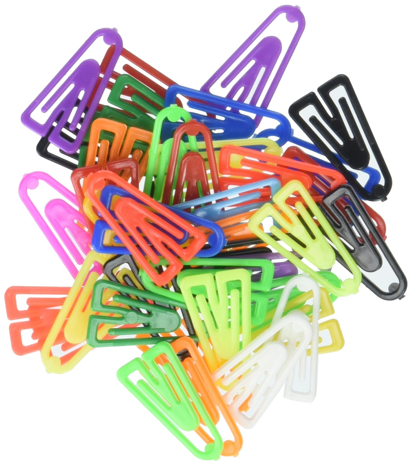 Photo 1 of Baumgartens Plastiklips Paper Clips, Small, Smooth, Assorted Colors, 1,000/Box