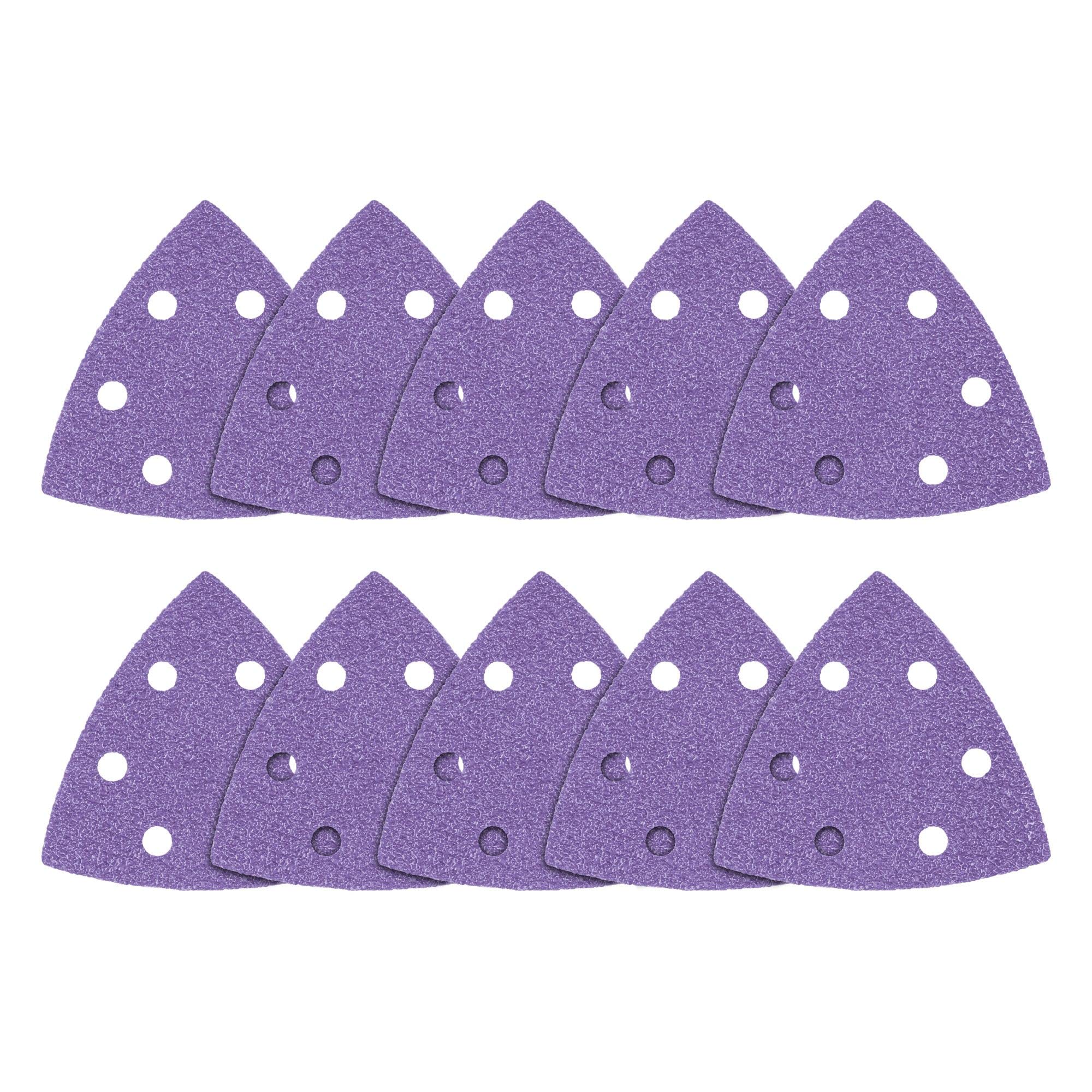 Trend Zirconium 93mm Delta 40 Grit Abrasive Sanding Sheets, AB/OSC/40Z, Pack of 10
