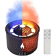 Eosphorus Volcano Diffuser for Essential Oils Aromatherapy, Volcano Humidifier Diffuser Aroma Lamp with Multiple Modes, Remote, Timer, Auto Shut-Off for Bedroom Spa Yoga Girl Gift (Black, 360 ml)