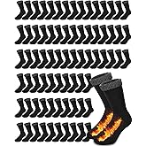 Henoyso 72 Pairs Thermal Socks Bulk Winter Thick Warm Socks Unisex One Size for Men Homeless Care Package Supplies