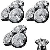 SH90 Replacement Rotary Heads Compatible with Philips Norelco Shavers | Series 9000,Replacement Shaver Head with Upgrade Double-Layer Precision Blades for men's shaving,3 Packs