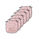 Ambesonne Pale Pink Chair Seating Cushion Set of
