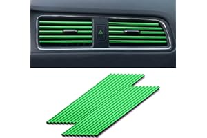 LivTee 20 Pieces Car Air Conditioner Decoration Strip for Vent Outlet, Universal Waterproof Bendable Air Vent Outlet Trim Dec
