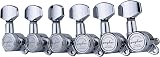 Guyker 6x Guitar Locking Tuners 1:18 Hex GK07SP Chrome for ST LP SG view 2