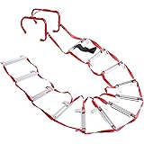 Emergency Fire Escape Ladder, Portable Ladder With Anti-Slip Rungs And Wide Steps V Center Support, Easy To Deploy & Easy To Store (2 Story - 15 Foot)