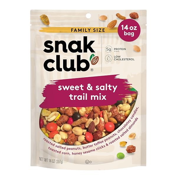 SNAK CLUB SWEET AND SALTY TRAIL MIX WITH...