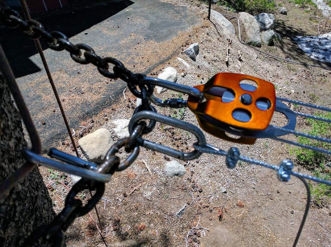 Ito Rocky Double Sheave Pulley 32 kN CE Certified Rescue Climbing Gear with Swing Plate for Progress Capture System Rigging Hauling Arborist Tree Climbing : Sports & Outdoors