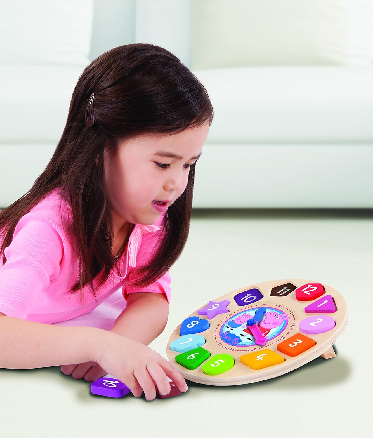 peppa pig clock puzzle