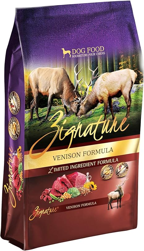 zignature venison canned dog food