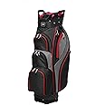 Majek Premium Men's Black Red Charcoal Golf Bag 9.5 inch 14-Way Friendly Separator Top with Putter Sleeve