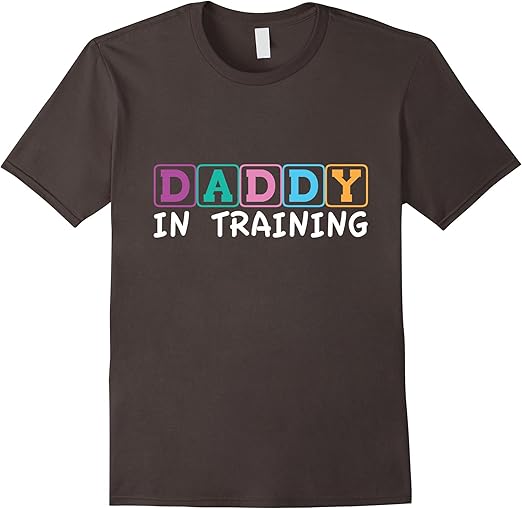 Mens Funny Expecting Father TShirt Daddy in training Gift