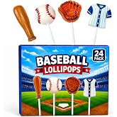 Baseball Candy Lollipops - Bulk Individually Wrapped Suckers 4 Styles - Great for Baseball Party Favors - Baseball Goodie Bags - Softball Team Treats - Fan Snacks