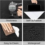 Hode Black Wood Vinyl Wrap 30x200cm Self Adhesive Wallpaper Matt view 2