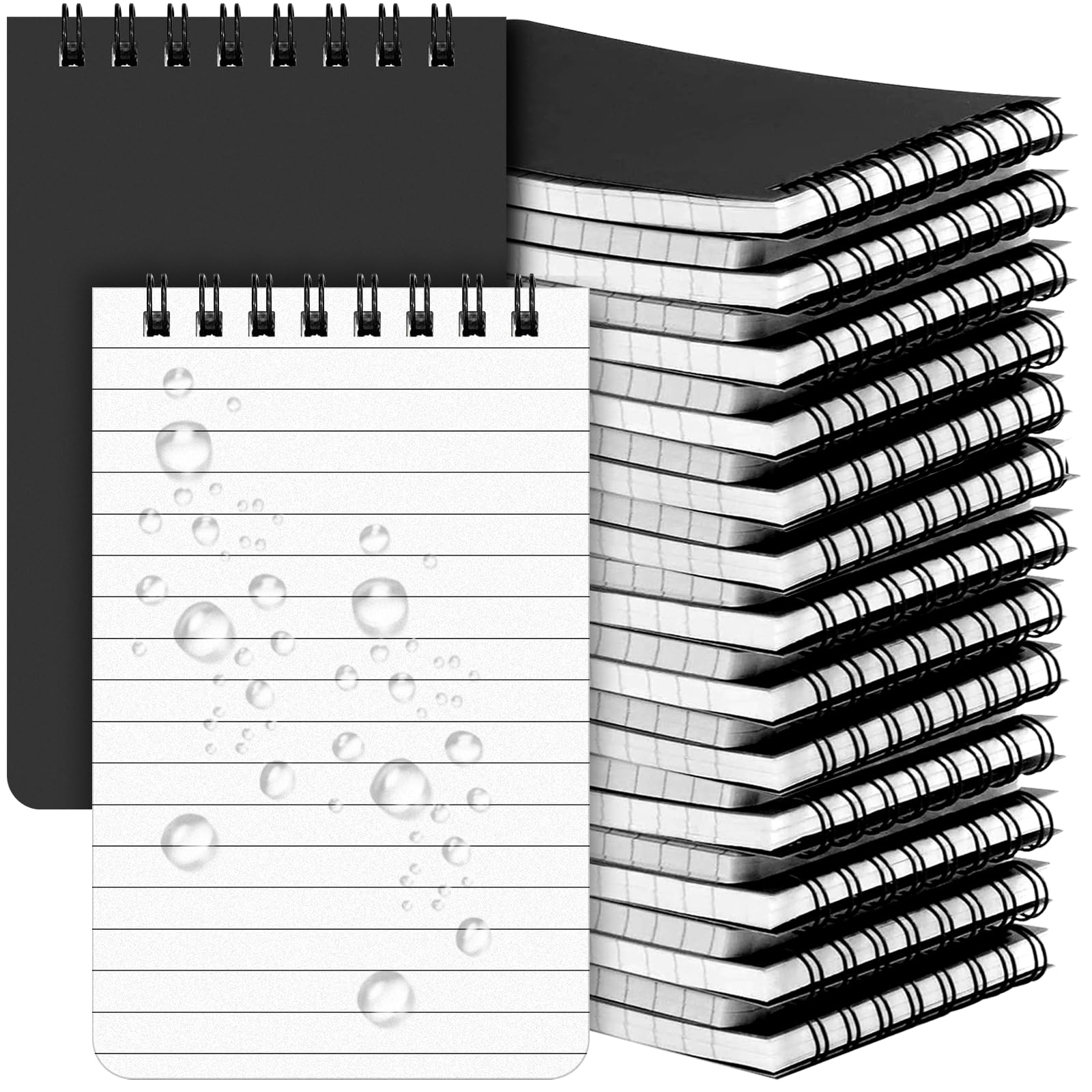 16 Pack Waterproof Notebook 3x5 All Weather Police