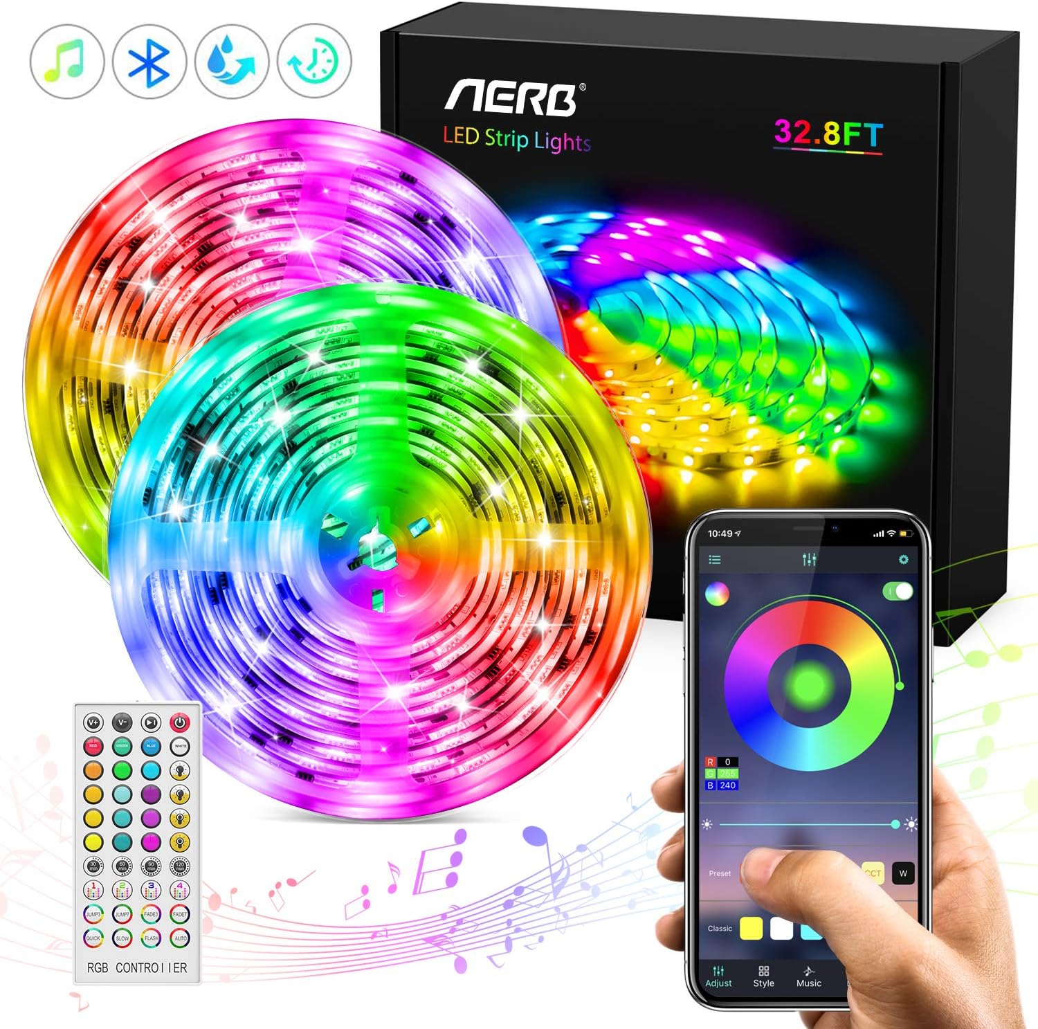 luce bluetooth per il bagno