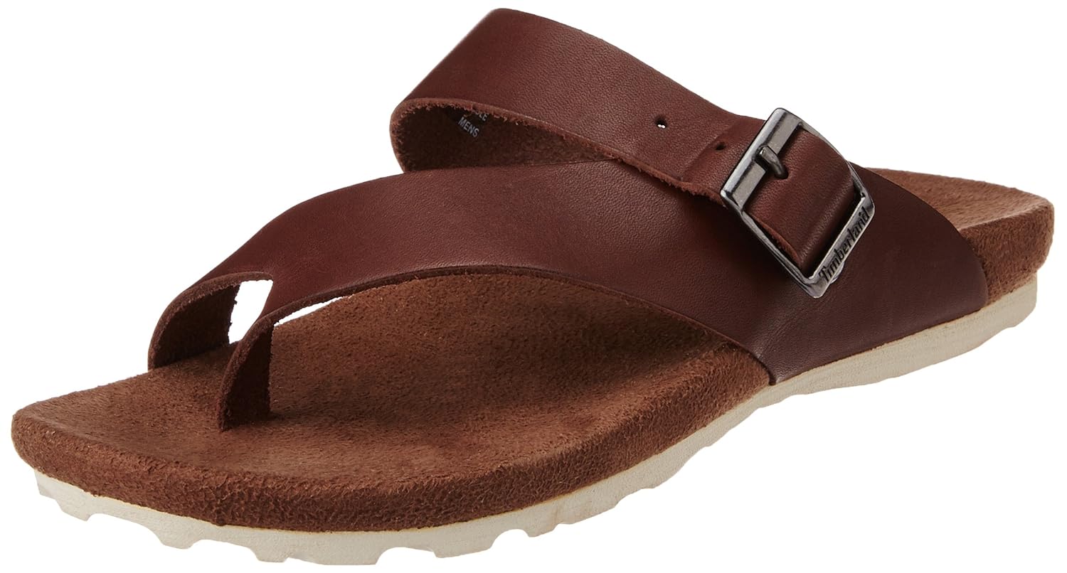 Buy Timberland Men's Dark Red Leather Fashion Sandals 5 UK at Amazon.in