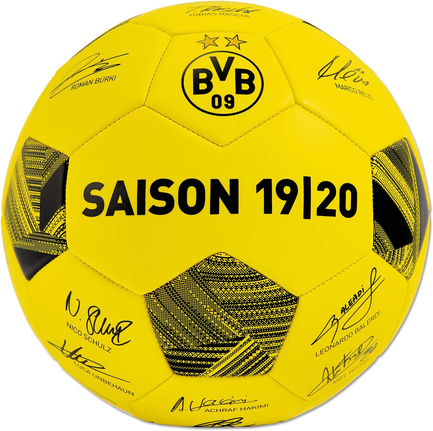 Borussia Dortmund Fußball Carbon - Größe 5 BVB Ball