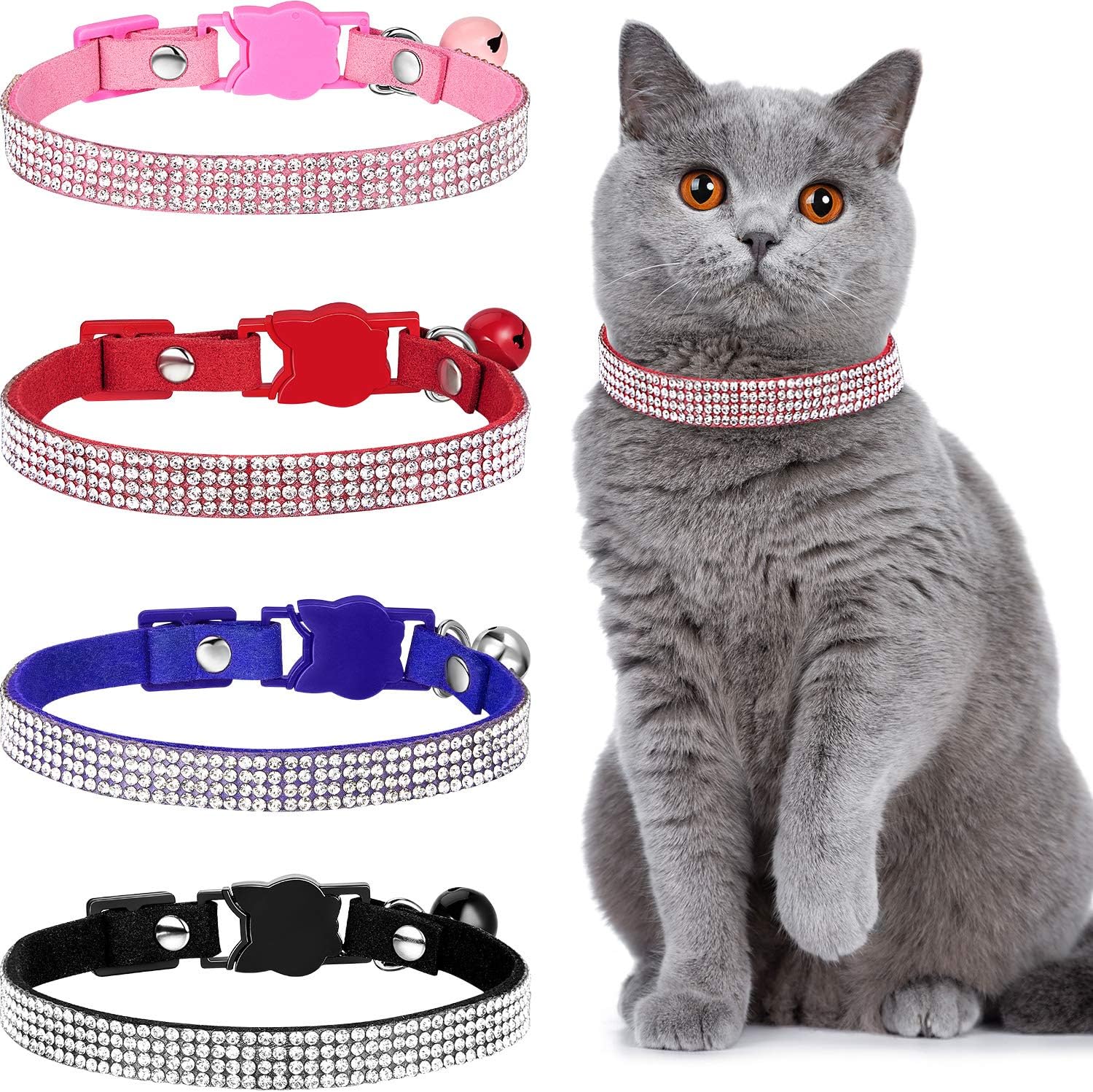 rhinestone breakaway cat collar