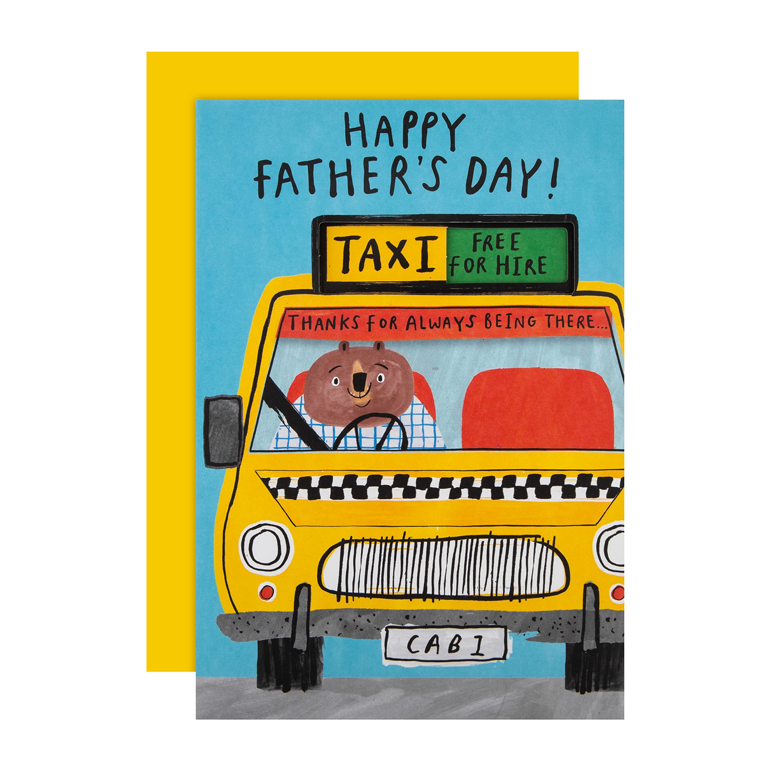 Hallmark Father's Day Card - Funny Taxi Service Design