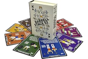 Stack 52 Barbell Exercise Cards. Weight Lifting Playing Card Game. Video Instructions Included. Bodybuilding, Strength Traini