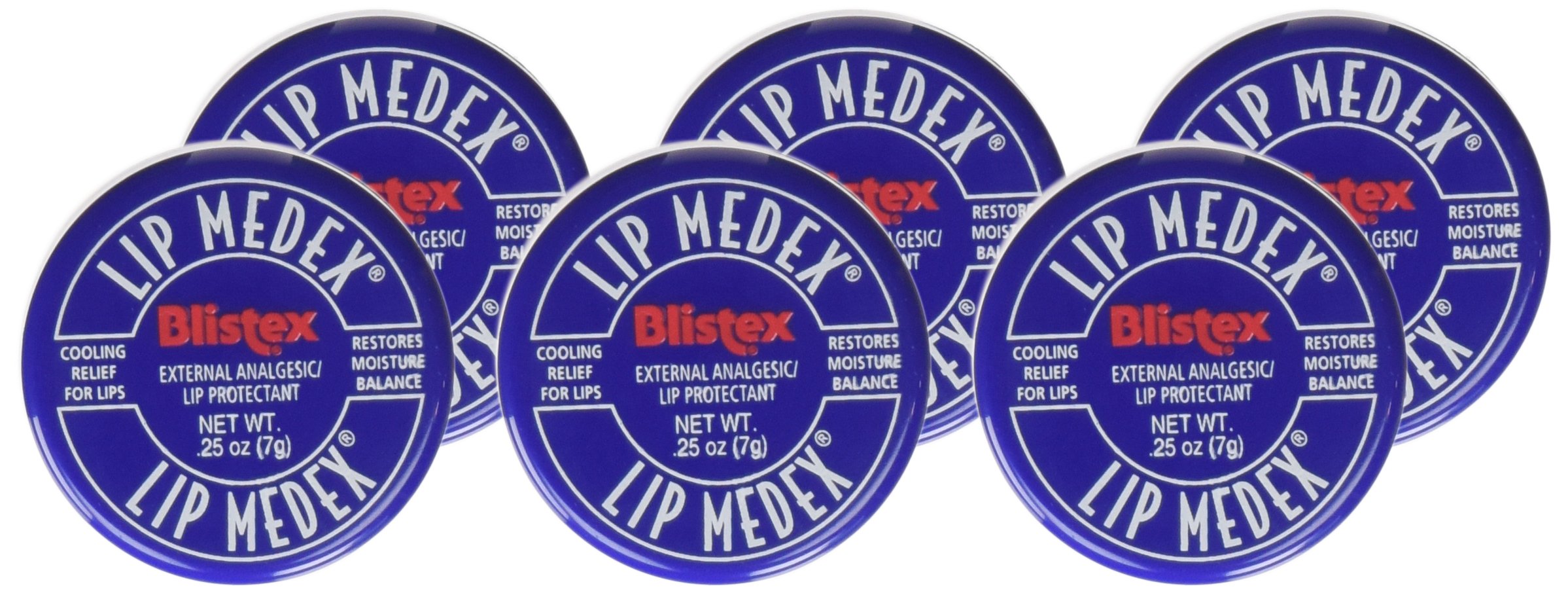 Blistex Lip Medex External Analgesic/Lip Protectant 0.25 oz (Pack of 6)