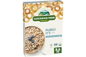 Cascadian Farm Organic Purely O's Cereal, 8.6 ounces