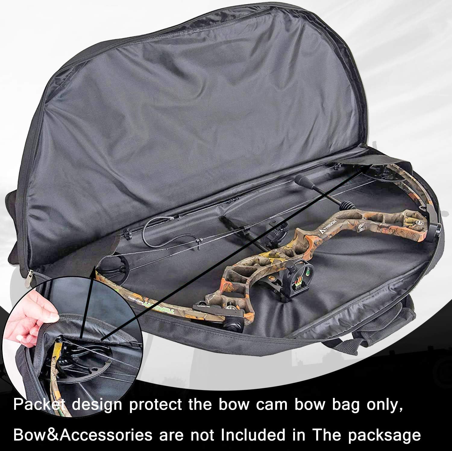 XGeek Soft Bow Case Compound Bow Bag with Protective Padding and Backpack Straps Takedown Recurve Soft Bow Carry Bag for Hunting Holder Bow Accessories Arrow Tube Pocket : Sports & Outdoors