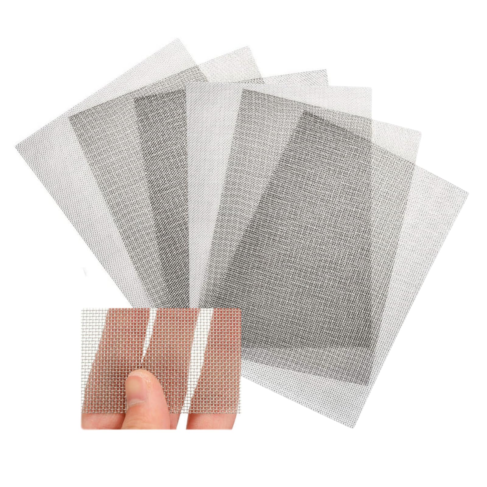 6 Pieces Insect Mesh, Fine Mesh, Insect Mesh for Vents, Vent Mesh Can Be Of Any Shape and Size, Applicable To Home/Kitchen/Garden/Bathroom