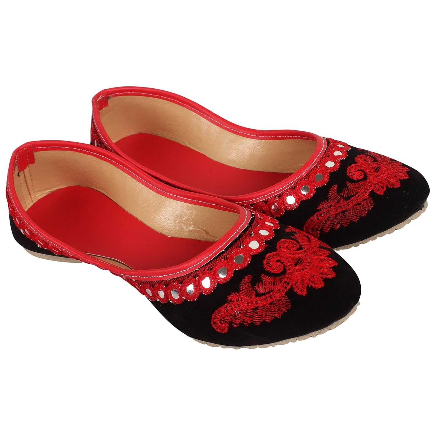 dfr women's velvet jutti