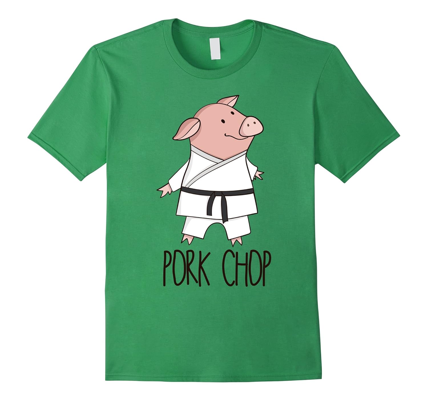 Pork Chop Funny Pig Animal Pun Karate ShirtCL Colamaga