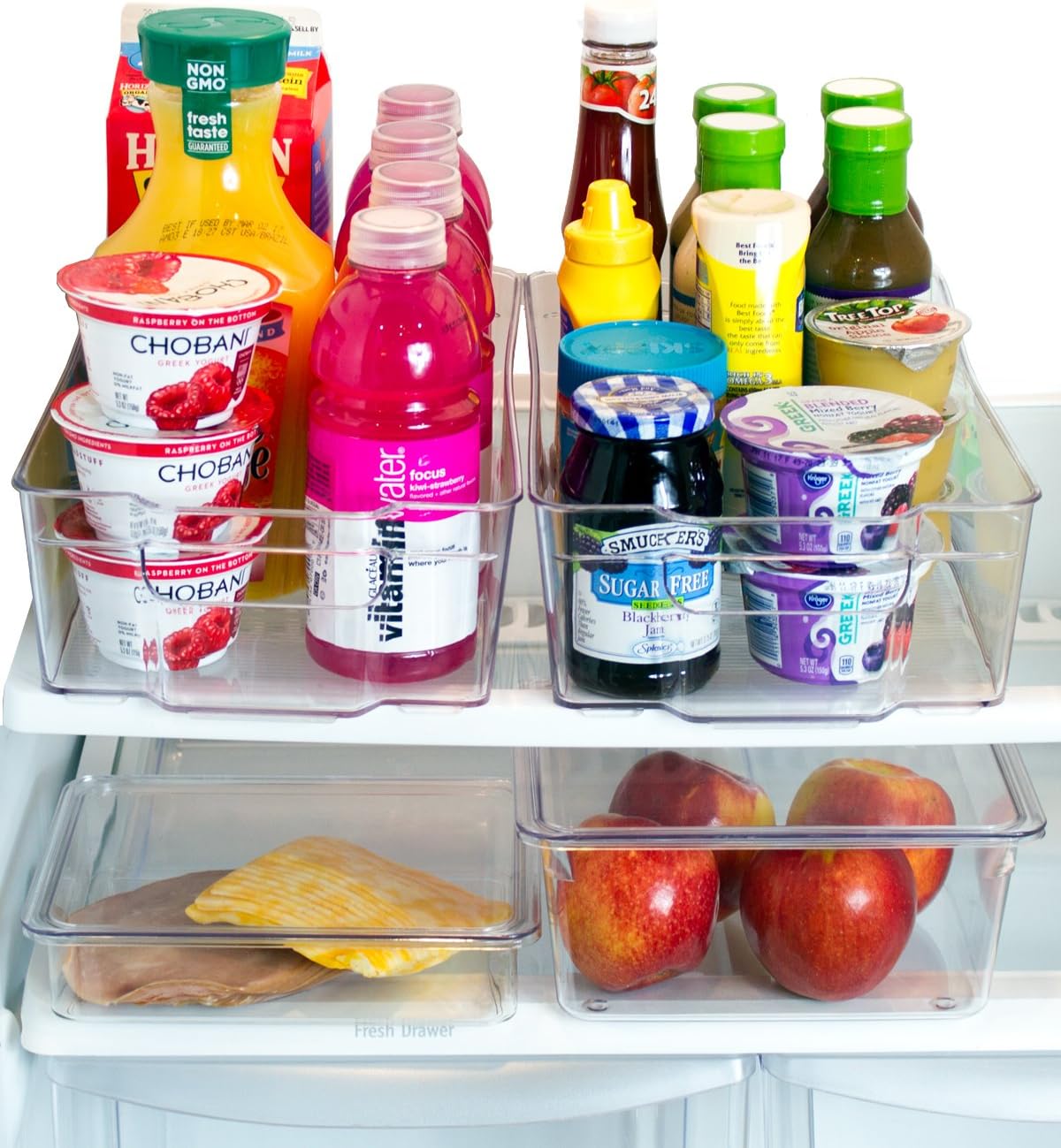 refrigerator storage bins amazon