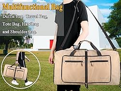 Woogwin Travel Duffel Bag Large Foldable Waterproof