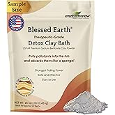 Blessed Earth Detox Clay Bath, 100% Pure Sodium Bentonite Therapeutic Grade – Cleansing and Purifying, by Evenbetternow LLC, Sample Size 1 lb (16 oz)