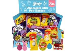 YUMZO Easter Chocolate Mix - easter Chocolate Candy, 3 Pounds, Bulk Easter Candy individually wrapped, Perfect easter egg fillers candy Ideal for Easter Baskets.